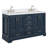 60.25'' Double Bathroom Vanity with Carrara Quartz Top-94668887