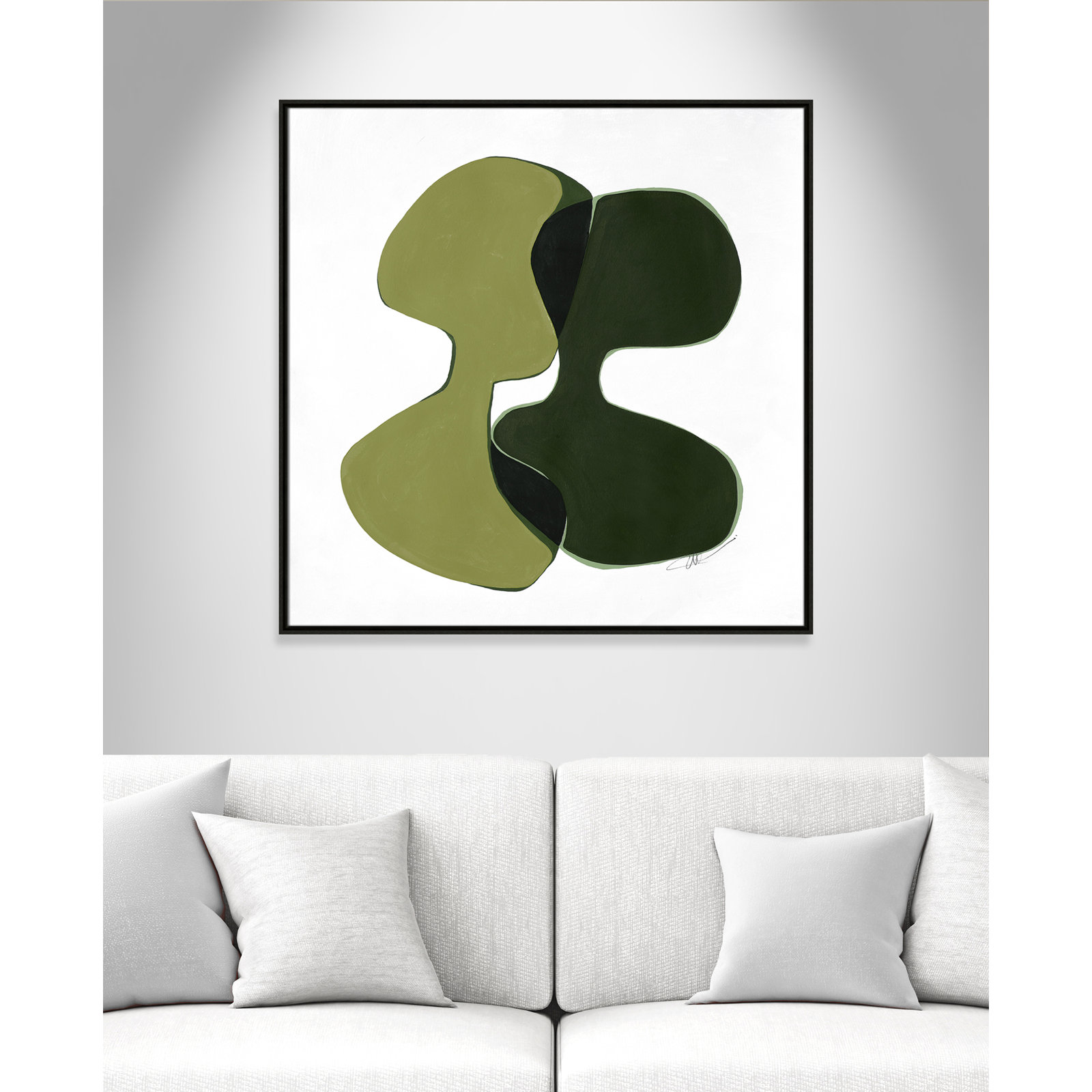 Unity I Print by , 37.5" H x 37.5" W, Espresso