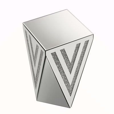 Inverted Triangular Mirror Square Table