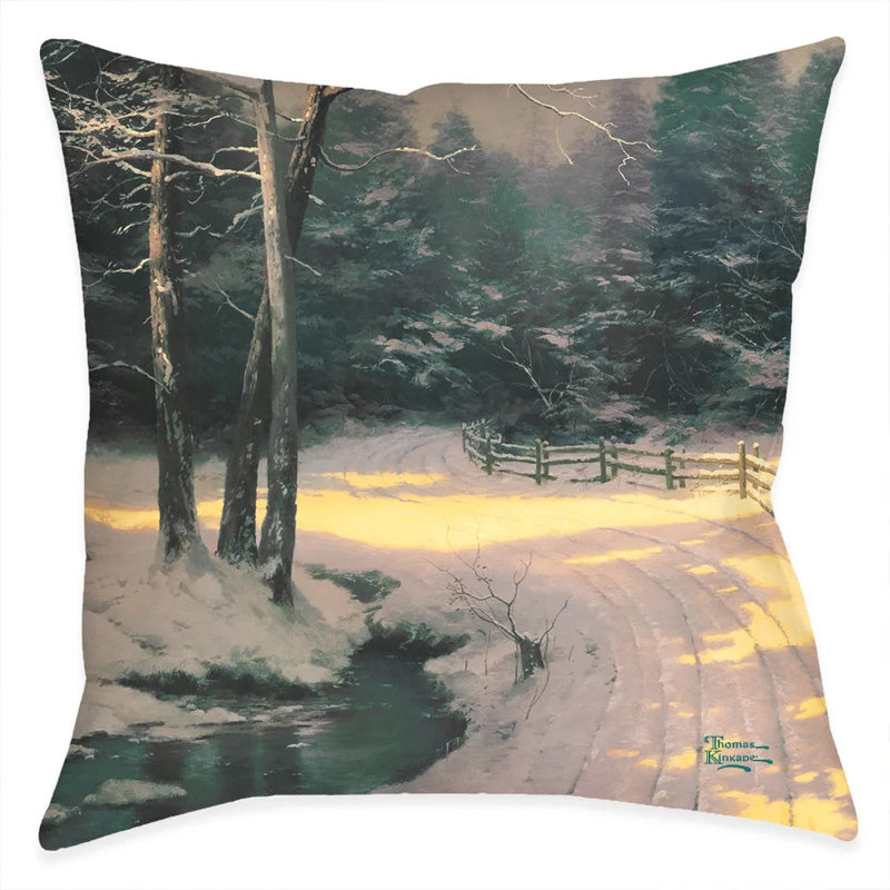 Coussin Thomas Kinkade Winter Glen