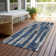 Machine Washable Indoor/Outdoor Christain ACN1304 Navy Rug