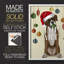 «Christmas Boxer and Bauble Ball», reproduction encadrée - bois massif-737784991-737784990
