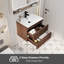 Meuble-lavabo simple Sharee avec comptoir d'évier, robinet et drain en alliage de zinc, certificat EPA-1074966471-1074966465