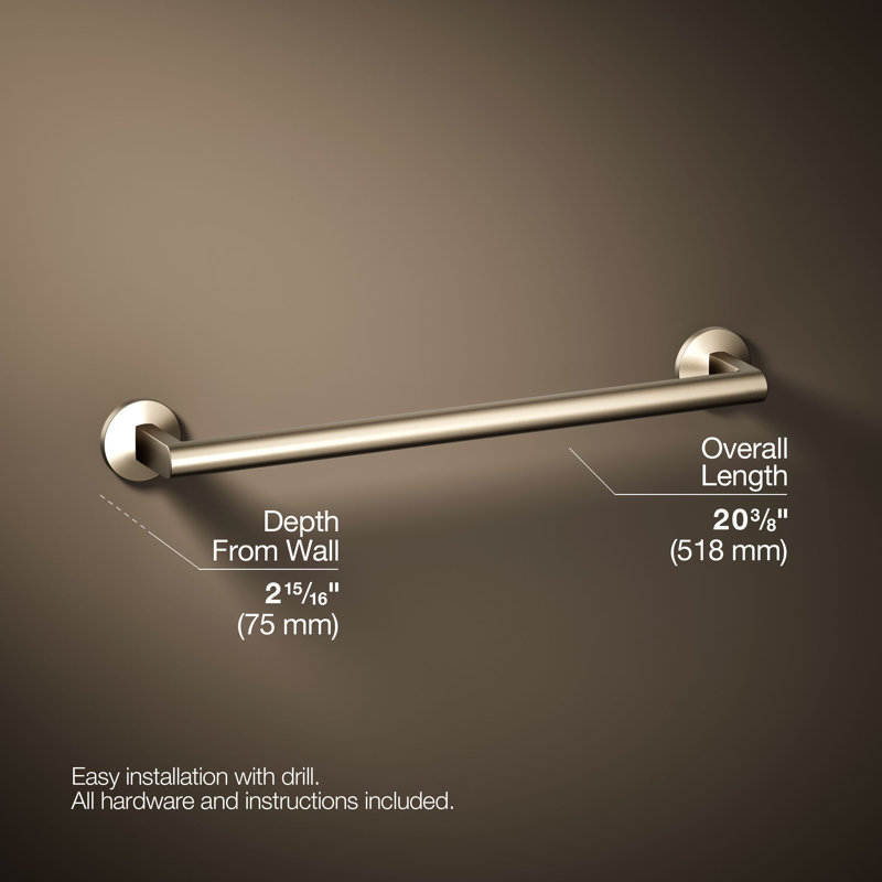 Components Towel Bar, Vibrant Brushed Bronze, 18"W