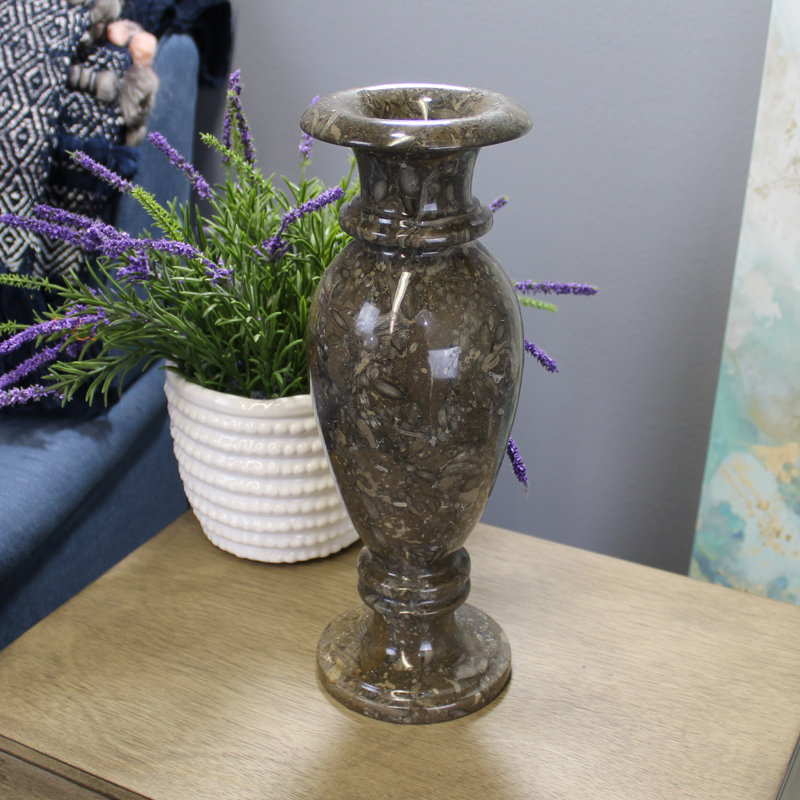 Charvi Handmade Stoneware Table Vase, Gray