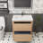 29.5 " W Wall Mounted Wall Mounted 1 Single Vanity Bathroom Vanity With Acrylic Top-1037403108