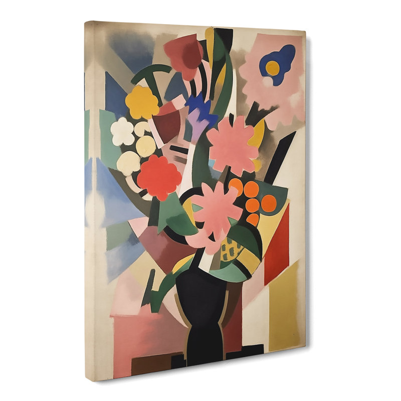 Bauhaus Flowers Vol.3 - Wrapped Canvas, 76cm H x 50cm W x 3cm D