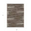 Tapis intérieur lavable rayé brun et ivoire 9 pi x 12 pi