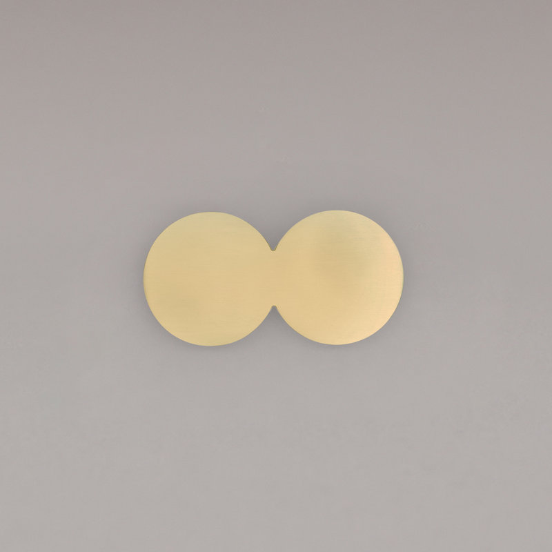 Poignée Duo 3 po, Satin Brass