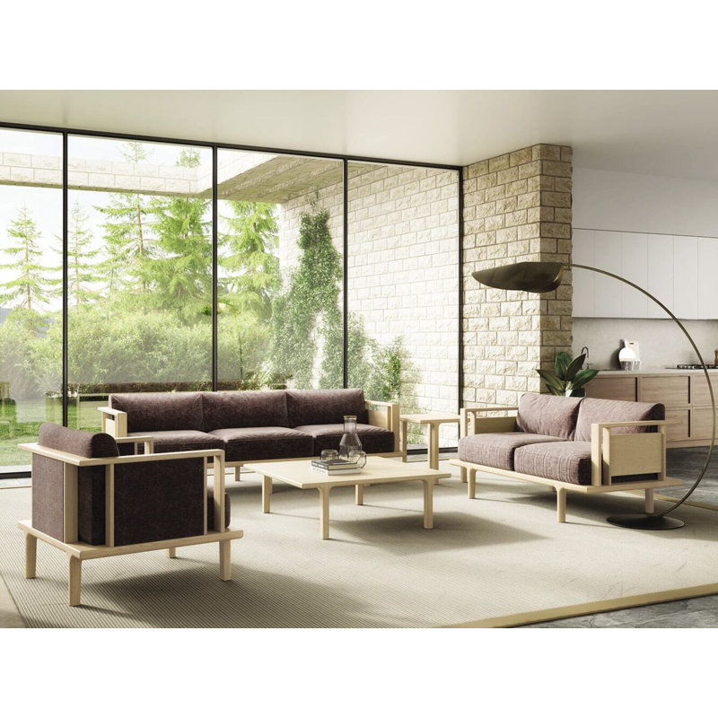 Sierra Occasionals - Coffee Table, Seared Oak, 17" H x 48" L x 24" W