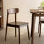 Ensembles de table de salle à manger durables en bois d'ardoise et de noyer.-107700516-107700513