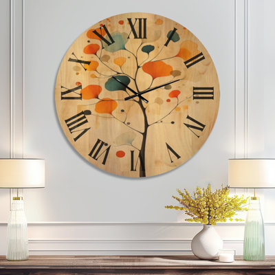Solid Wood Analogue Wall Clock
