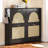 Mid - Century Black Shoe Cabinet With 4 Flip Drawers And 2 Hooks, Freestanding For Hallway, Ventilated To Keep Fresh, Reliable Rack Build-170079379