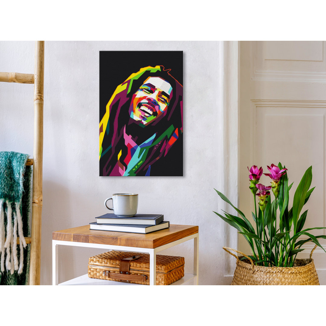 Leinwandbild Bob Marley - Malen nach Zahlen