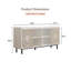 Meuble de salon de style Mid-Century moderne avec meuble télé et armoire de rangement blanc Curio