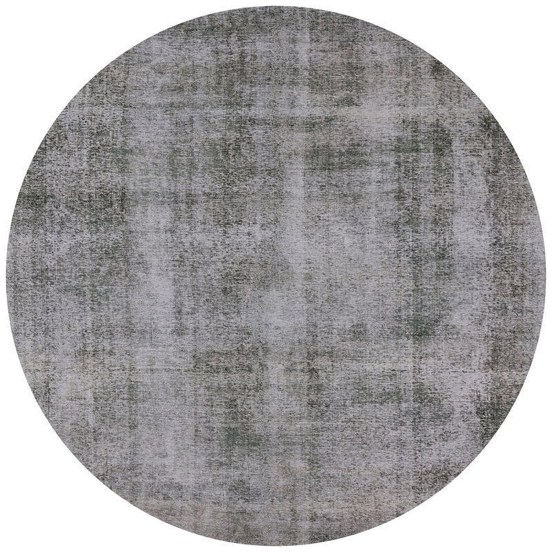 Tapis gris Cord, Rond 4 pi
