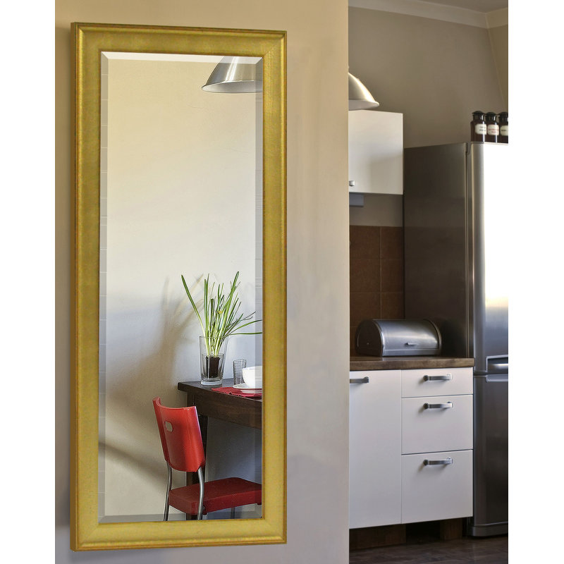 Ayden Solid Wood Flat Wall Mirror, 62" H x 24" W