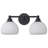 2-Light Opal Ribbed Glass Bathroom Vanity Light Dimmable Bath Bar-1057847844