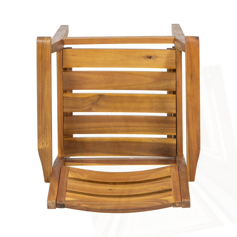Set Of 2 Acacia Wood Patio Armchair, Teak