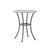 Hobscheid Round Glass Outdoor Bistro Table