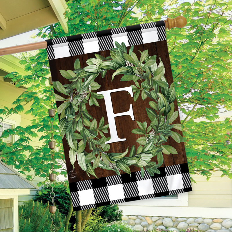 Couronne, monogramme, lettre F, drapeau de la maison