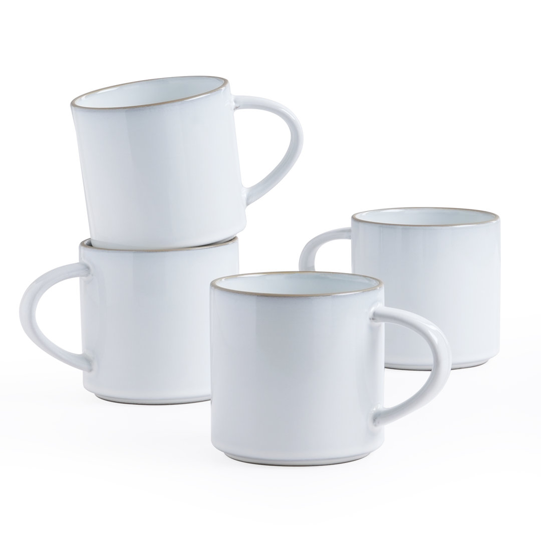  14 oz Stoneware Coffee Mug (Set of 4) Famiware 