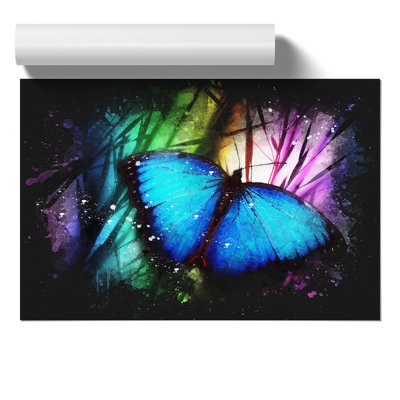 Butterfly Paint Splash - Frameless Print