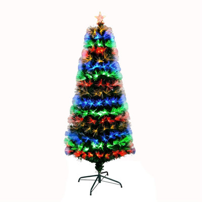Multicolour Fibre Optic Christmas Tree with 8 Light Modes and PVC Tips