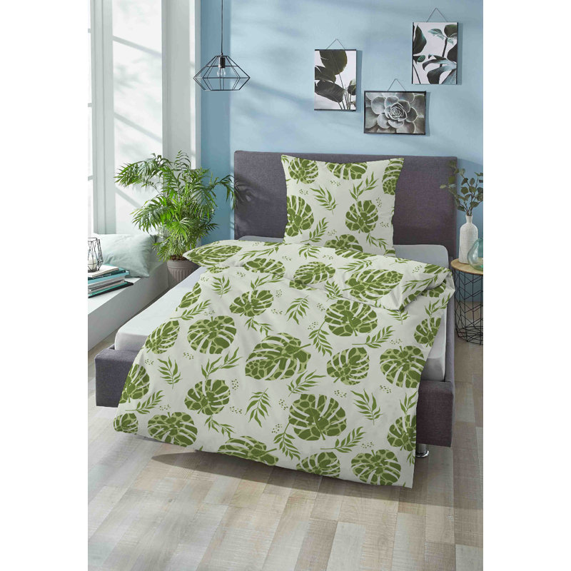 Cotton Duvet Cover Set Set, 155 x 220 cm - 1 Pillowcase (80 x 80 cm)