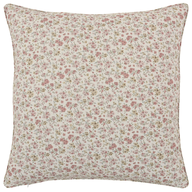 Taie décorative florale en polyester