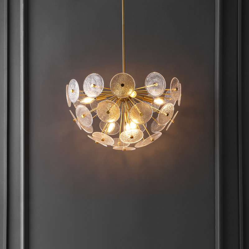 Luminaire suspendu géométrique 6 lumières Iden