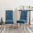 August Grove® Coit 5-Piece Dining Set, Cross-Buck Round Table With 4 Tufted Chairs-176086204