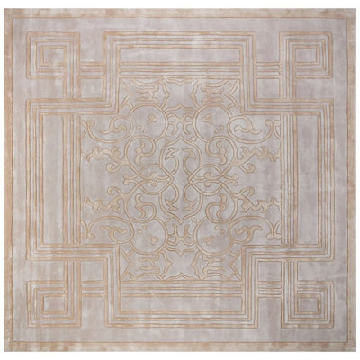 Viscose Striped Indoor Rug