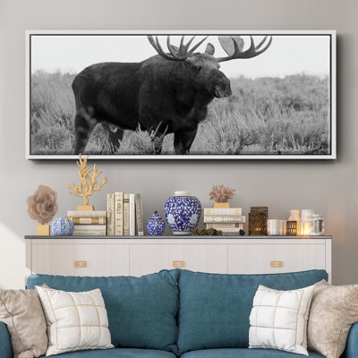 Grand Teton Bull Moose - toile encadrée