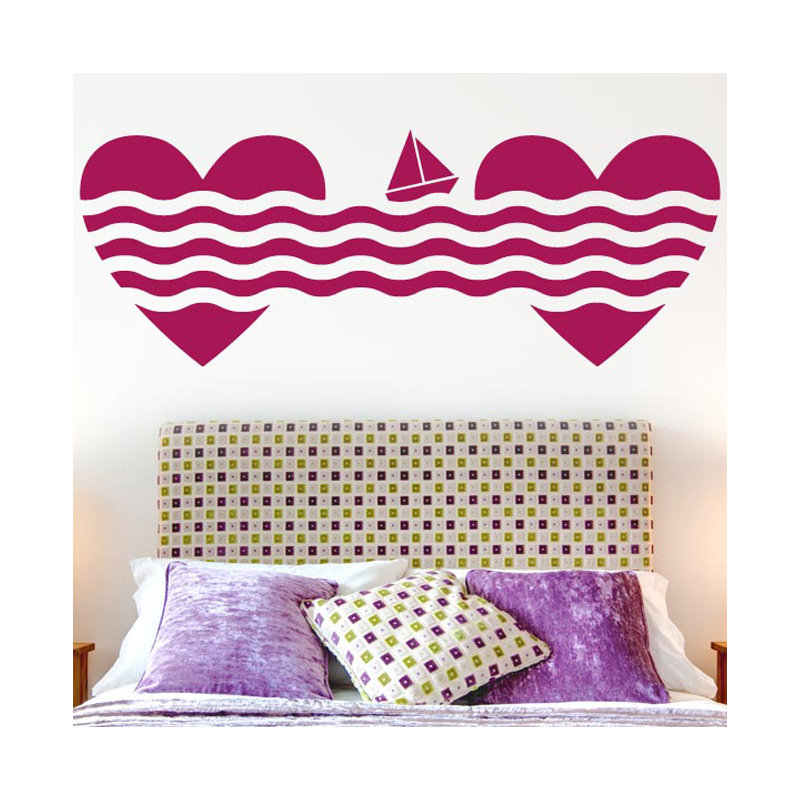 Non-Wall Damaging Wall Decal, Violet, Large