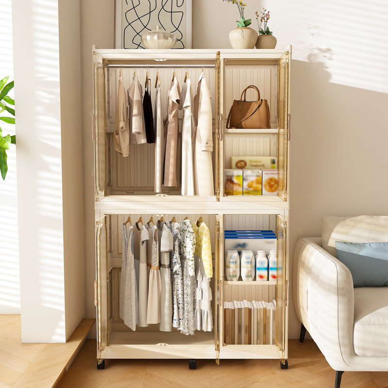 Rangement portatif avec 6 cubes et 2 tringles suspendues Rex