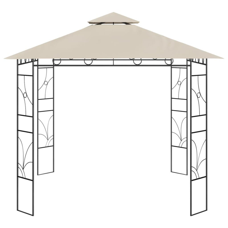 Thiells 3 x 3m Steel Patio Gazebo, Cream