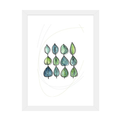 Water Water Leaves - impression d'art graphique