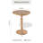 Farmhouse Round End Table With Carved Top