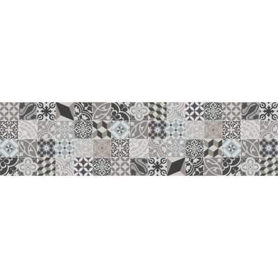 Lydia Vinyl Machine Printed Area Rug