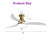 Nicola 52" 3 - Blade LED Standard Ceiling Fan with Remote Control and Light Kit Included-1709593194