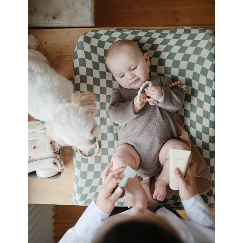 Changing Pad Cover, Olive Check