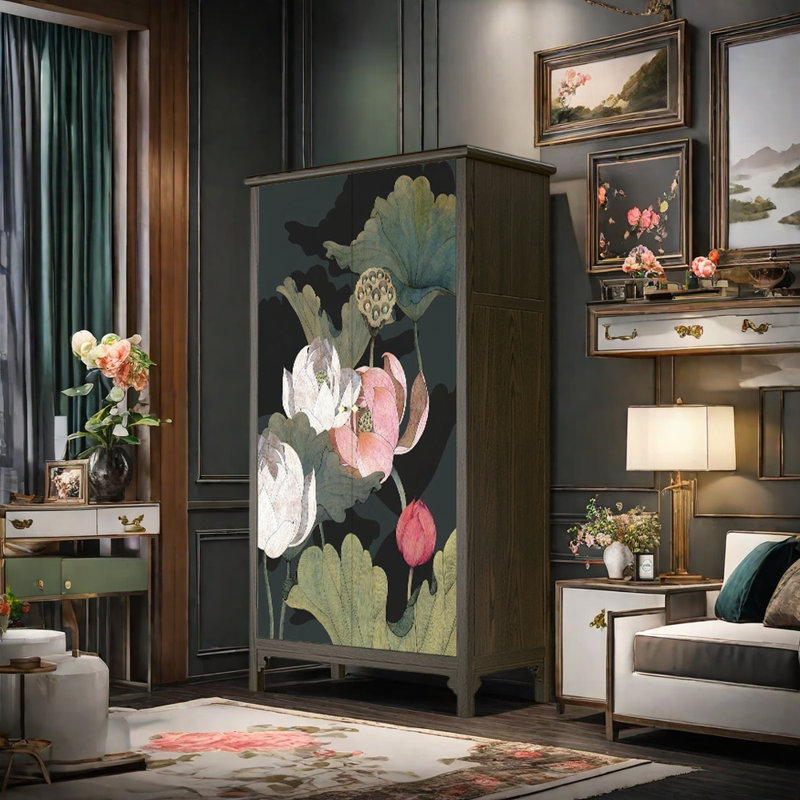 Buffet de rangement Home, Noyer foncé