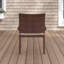 Chaise de patio empilable avec coussin Lindy