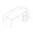 66.93'' Executive Office Desk With Lockable Cabinet-862751597