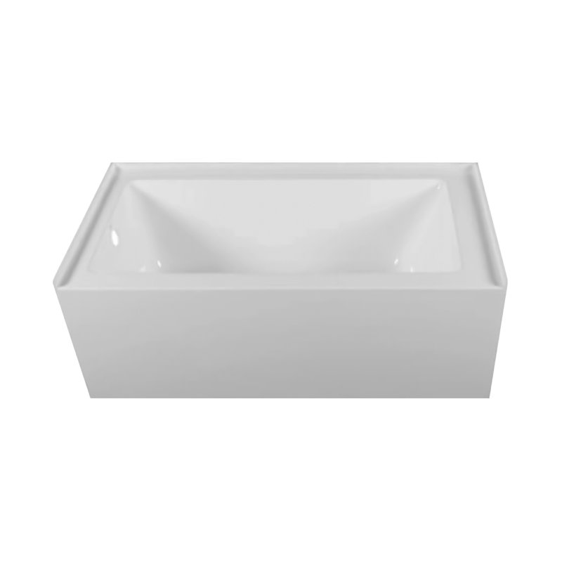 Acrylic Soaking Bathtub with Integral Apron Front - 60" x 32", Left