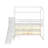 Annieruth Twin Size Wood House Loft Bed With Slide, Storage Shelves And Light-1836043928