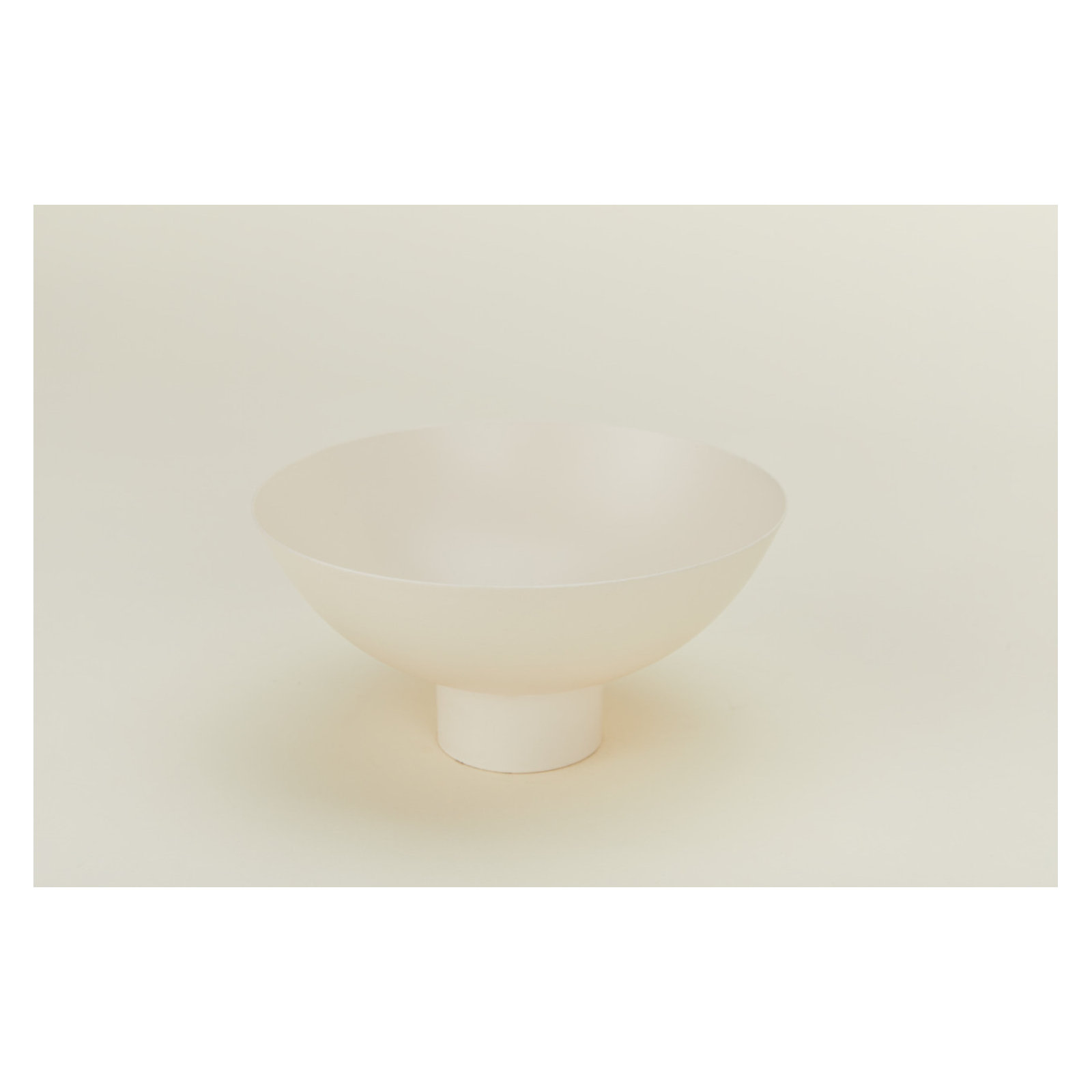Essential Footed Bowl - Large, Ivory, 4" H x 8" W