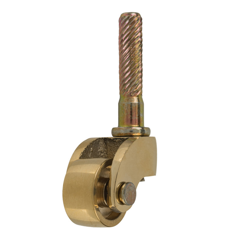 Solid Brass Furniture Caster Wheel (Diameter: 3/4")