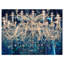 Lustre en cristal rétro bleu, art mural - Lustre en cristal-35105505-35105508